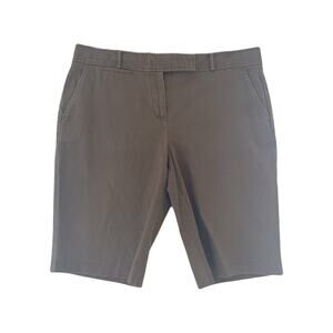 Talbots Brown Chino Shorts Sz 12P
